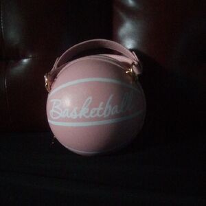 Pink Basketball-Shaped Women's Bag